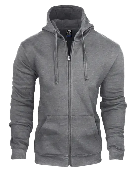 Adult Zip Hoodie 1528 Casual Wear Aussie Pacific XS Charcoal